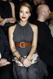 Jessica Alba attends the Lanvin Fashion show during Paris Fashion Week Fall-Winter 2008-2009 in Paris, France