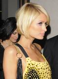 Paris Hilton pictures leggy yellow dress Prive nightclub